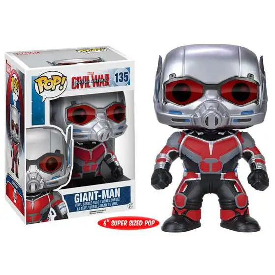 Funko Civil War POP! Marvel Giant-Man 6-Inch Vinyl Bobble Head #135 [Super-Sized, Damaged Package]
