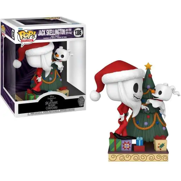 Funko The Nightmare Before Christmas 30th Anniversary POP! Animation Jack and Zero Deluxe Vinyl Figure #1386 [With Tree]