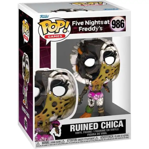 Funko Five Nights at Freddy's Security Breach Ruin POP! Games Ruined Chica Vinyl Figure #986