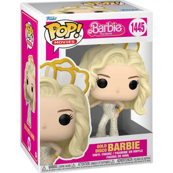 Funko Barbie Movie POP! Movies Gold Disco Barbie Vinyl Figure #1445