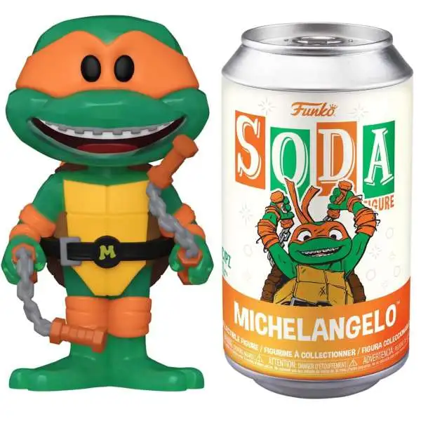 Funko Teenage Mutant Ninja Turtles Mutant Mayhem Vinyl Soda Michelangelo Figure