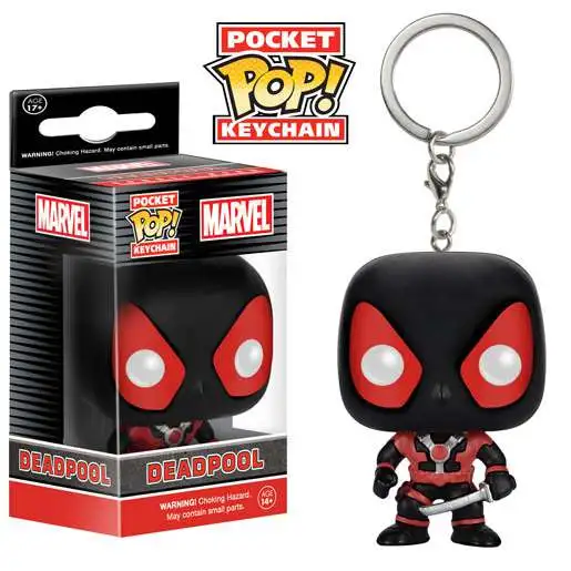 Funko Marvel Pocket POP! Black Deadpool Keychain