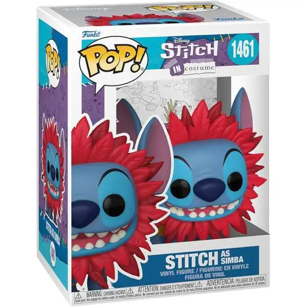 Funko Lilo & Stitch POP! Disney Stitch as Simba Vinyl Figure #1461 [The Lion King]