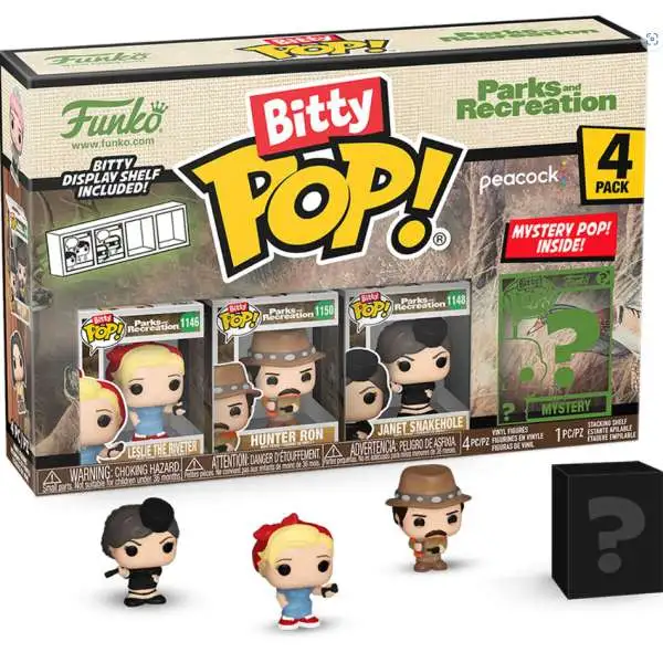 Funko Parks & Rec Bitty POP! Leslie Mini Figure 4-Pack (Pre-Order ships August)