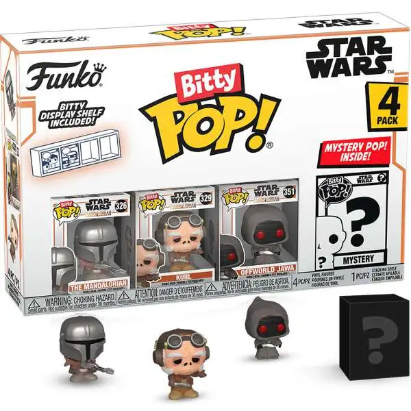 Funko Star Wars The Mandalorian Bitty POP! Mandalorian Micro Figure 4-Pack