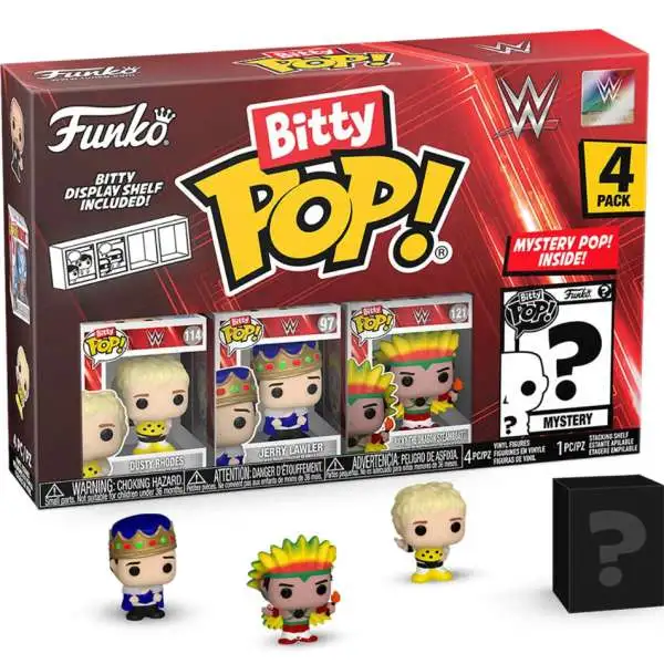 Funko WWE Wrestling Bitty POP! Dusty Rhodes Micro Figure 4-Pack