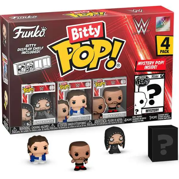 Funko WWE Wrestling Bitty POP! The Undertaker Micro Figure 4-Pack