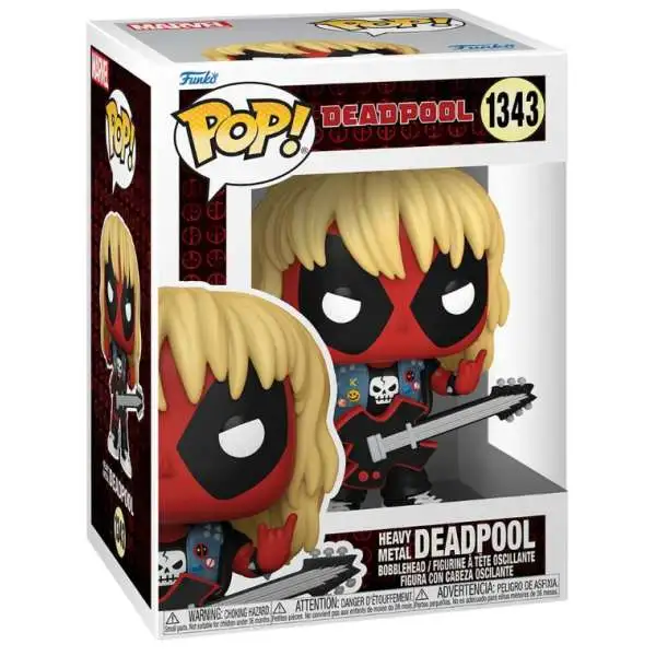 Funko POP! Marvel Deadpool Vinyl Figure #1343 [Metal Band]