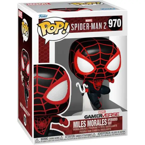 Funko Marvel Spider-Man 2 POP! Games Miles Morales Upgraded Suit Vinyl Figure #970