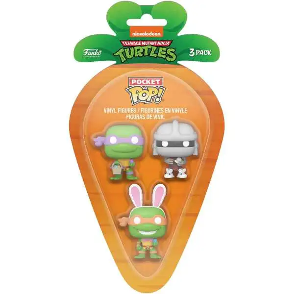 Funko Pocket POP! Teenage Mutant Ninja Turtles Vinyl Mini Figure 3-Pack [Easter 2024]