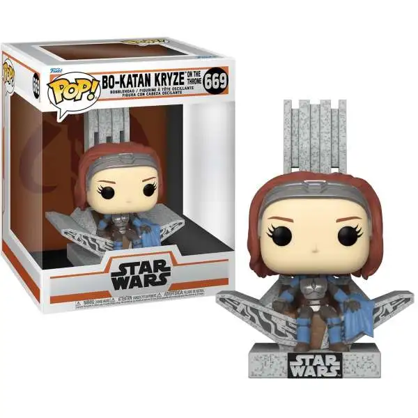 Funko Star Wars The Mandalorian POP! Television Bo Katan Deluxe Vinyl Figure [With Throne]