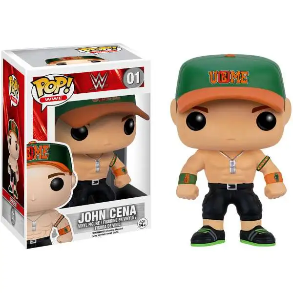 Funko WWE Wrestling POP! WWE John Cena Vinyl Figure #01 [Green You Can't See Me Hat]