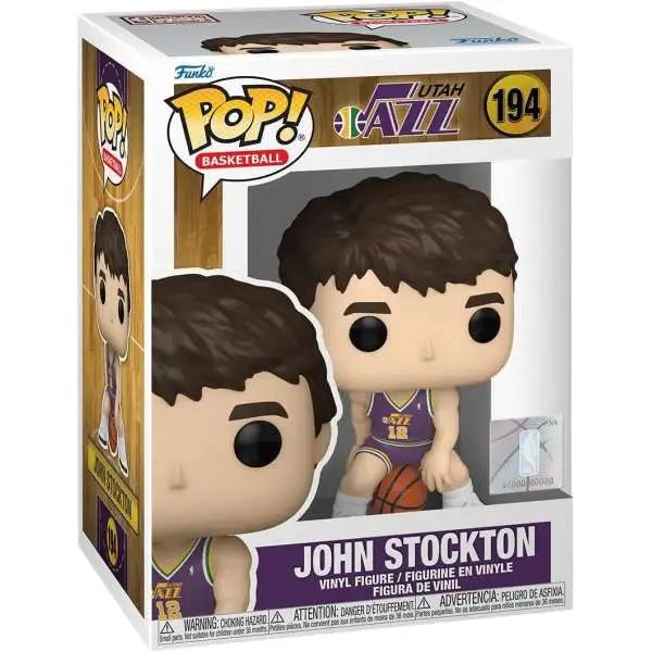 Funko Utah Jazz POP! NBA John Stockton Vinyl Figure #194 [Rookie Season]