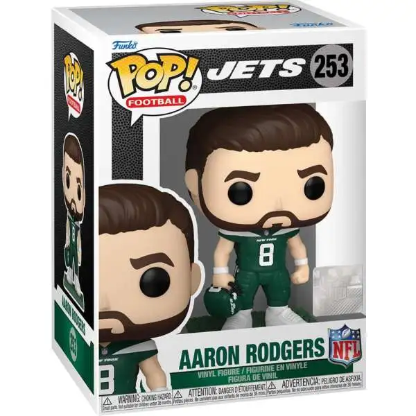 Funko New York Jets POP! NFL Aaron Rodgers Vinyl Figure #253 [Damaged Package]
