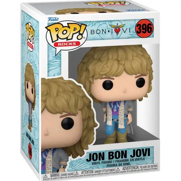 Funko POP! Rocks Bon Jovi Vinyl Figure #396 [1980's, Damaged Package]