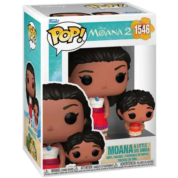 Funko Moana 2 POP! Disney Moana & Little Sis Simea Vinyl Figure #1546