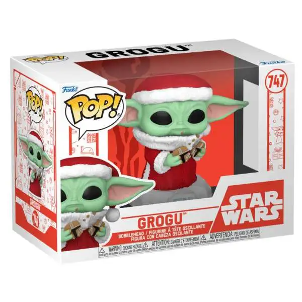 Funko The Mandalorian POP! Star Wars Santa Grogu Vinyl Figure #747 [With Cookies]