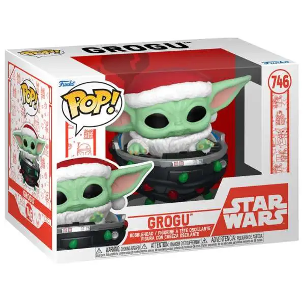 Funko The Mandalorian POP! Star Wars Holiday Grogu in Pram Vinyl Figure #746