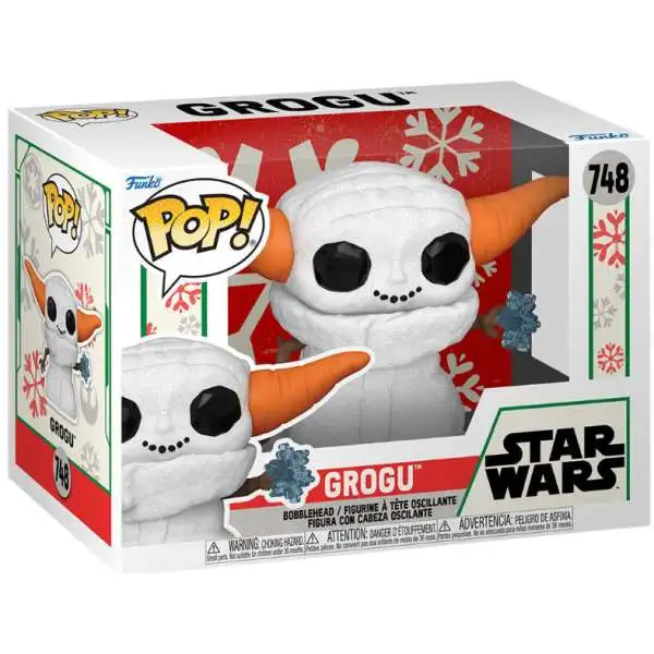 Funko The Mandalorian POP! Star Wars Grogu Snowman Vinyl Figure #748 [Holiday]