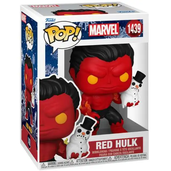 Funko POP! Marvel Red Hulk Vinyl Figure #1439 [Holiday]
