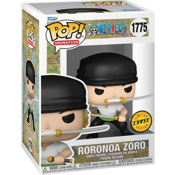 Funko One Piece Refresh POP! Animation Roronoa Zoro with Swords (2024) Vinyl Figure #1775 [Chase Version]