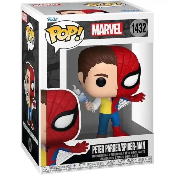 Funko Split POP! Marvel Spider-Man / Peter Parker Vinyl Figure #1432
