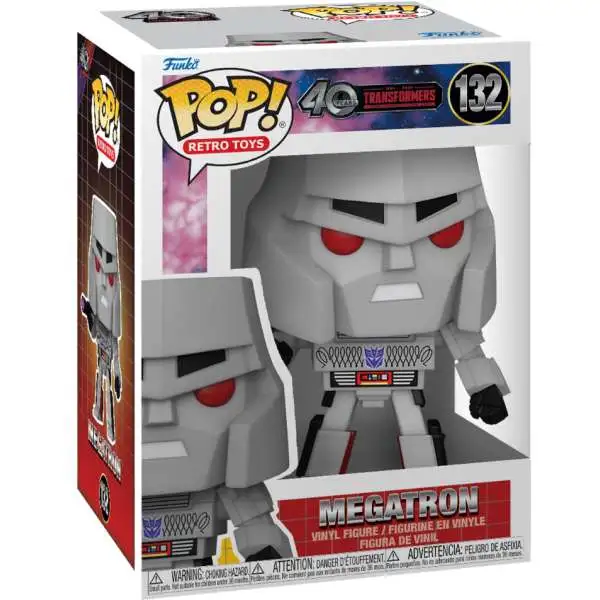 Funko Transformers Generation 1 POP! Retro Toys Megatron Vinyl Figure #132 (Pre-Order ships June)