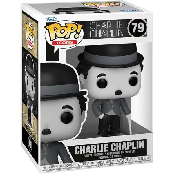 Funko POP! Icons Charlie Chaplin Vinyl Figure (Pre-Order ships January)