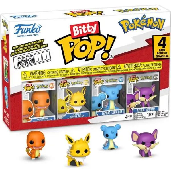 Funko Pokemon Bitty POP! Charmander Vinyl Mini Figure 4-Pack