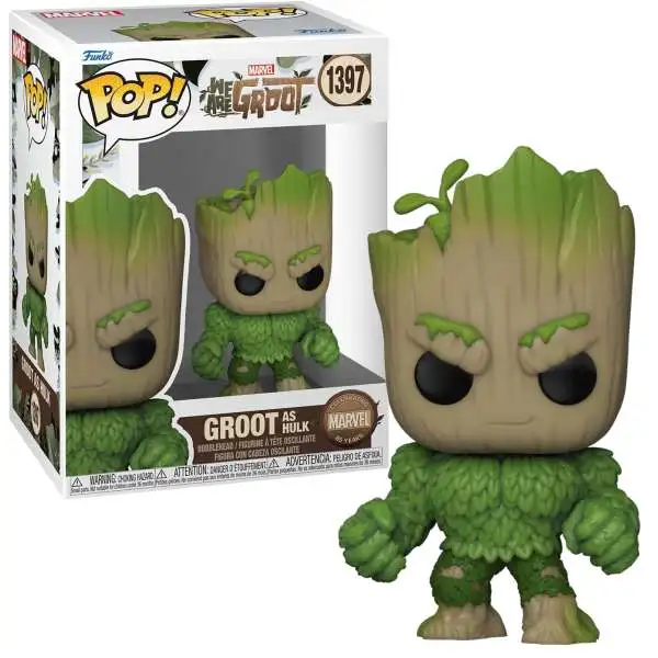 Funko We Are Groot POP! Marvel Groot as Hulk Vinyl Figure #1397