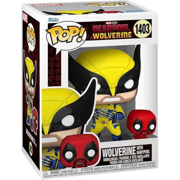 Funko Deadpool & Wolverine POP! Marvel Wolverine with Babypool Vinyl Figure #1403