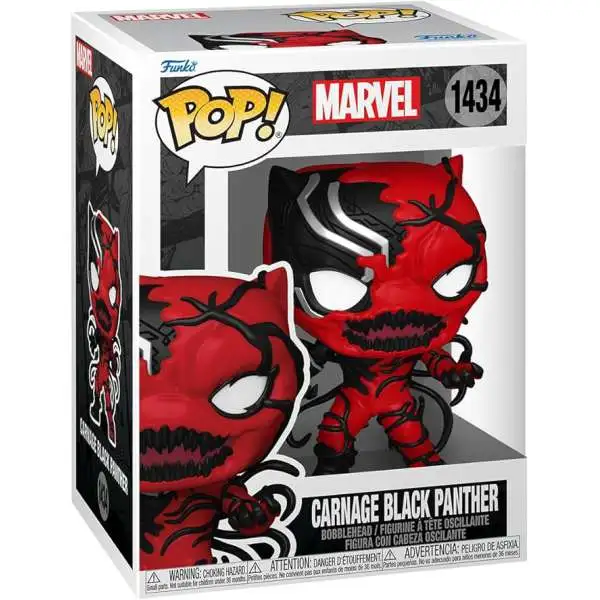 Funko Carnage-ized POP! Marvel Carnage Black Panther Vinyl Figure #1434