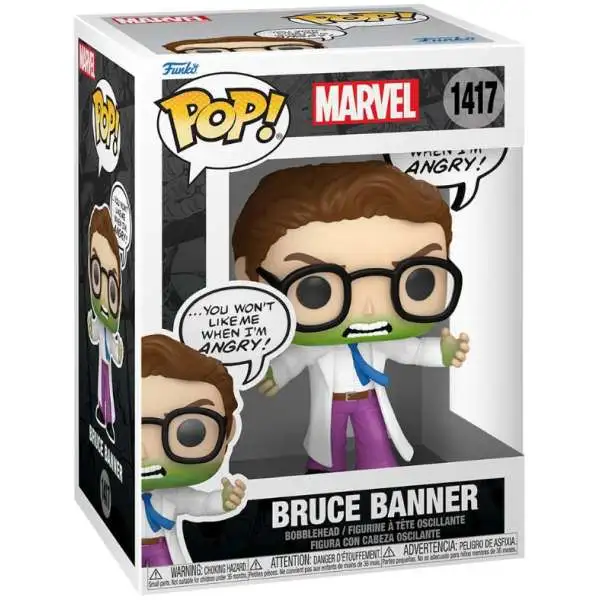 Funko Hulk POP! Marvel Bruce Banner Vinyl Figure [Don't Make Me Angry]