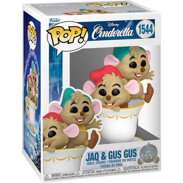 Funko Cinderella 75th Anniversary POP! Disney Jaq & Gus Gus Vinyl Figure #1544 [In Cup]