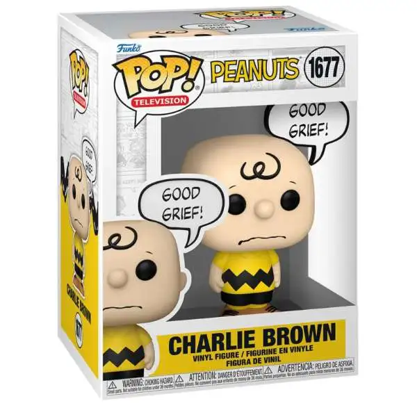 Funko Peanuts POP! Animation Charlie Brown Vinyl Figure #1677 [Good Grief]