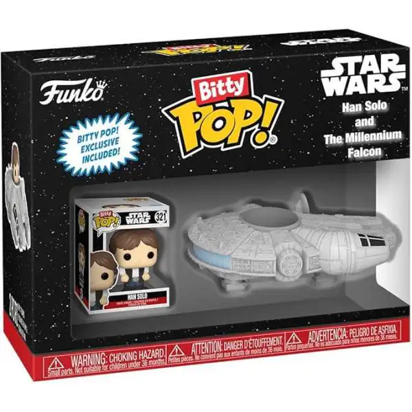 Funko Star Wars Bitty POP! Rides Han Solo Micro Figure [With Millennium Falcon]