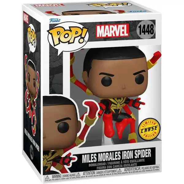 Funko Spider-Man POP! Marvel Miles Morales Iron Spider Vinyl Figure #1448 [Chase Version]