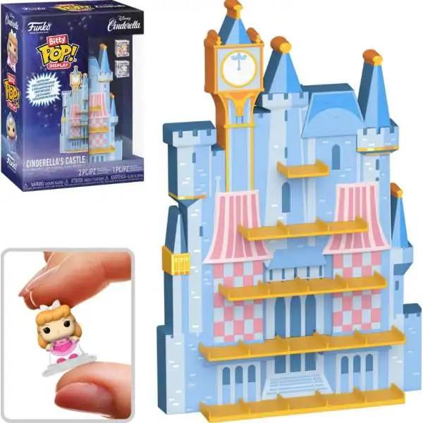 Funko Disney Bitty POP! Cinderella's Castle Vinyl Mini Figure Display Shelf [with Cinderella and Fairy Godmother]