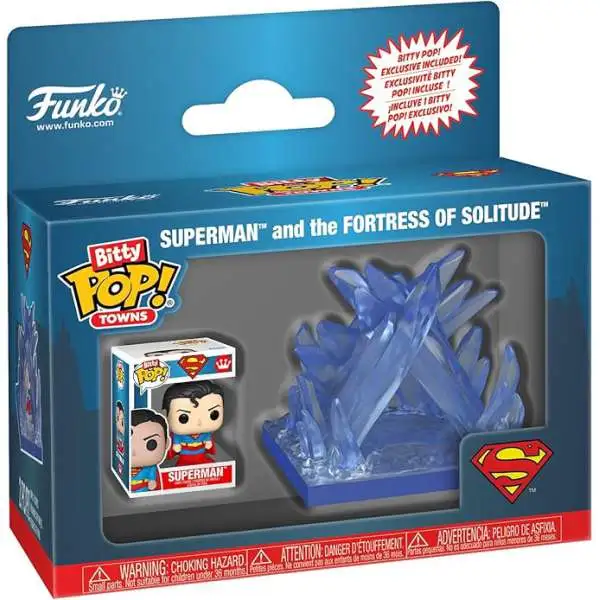 Funko DC Superman Bitty POP! Town Fortress of Solitude Vinyl Figure