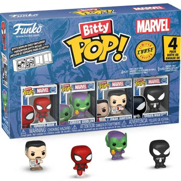 Funko Marvel Bitty POP! Spider-Man Vinyl Mini Figure 4-Pack