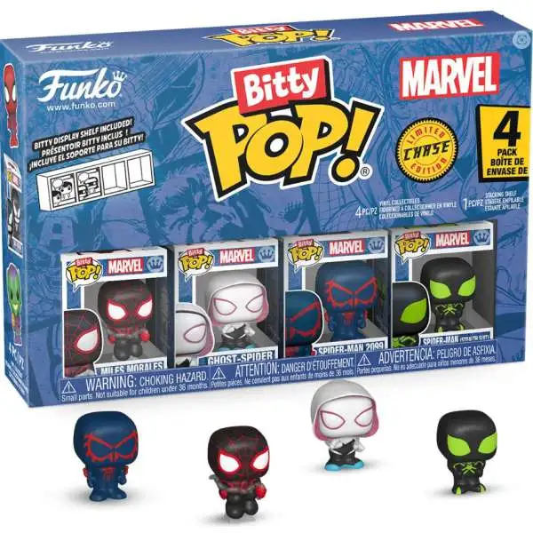 Funko Marvel Spider-Man Bitty POP! Miles Morales Vinyl Mini Figure 4-Pack