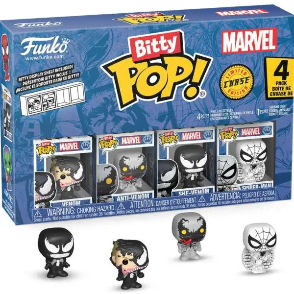 Funko Marvel Spider-Man Bitty POP! Venom Vinyl Mini Figure 4-Pack