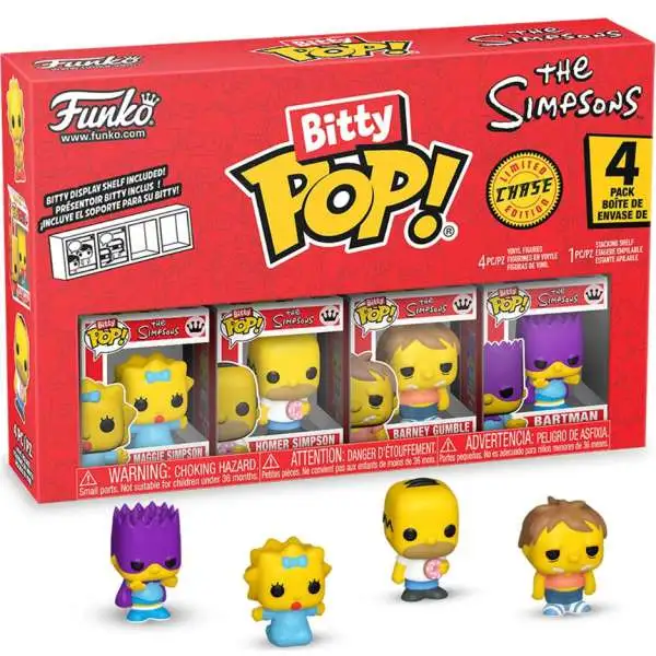 Funko The Simpsons Bitty POP! Maggie Simpson Vinyl Mini Figure 4-Pack