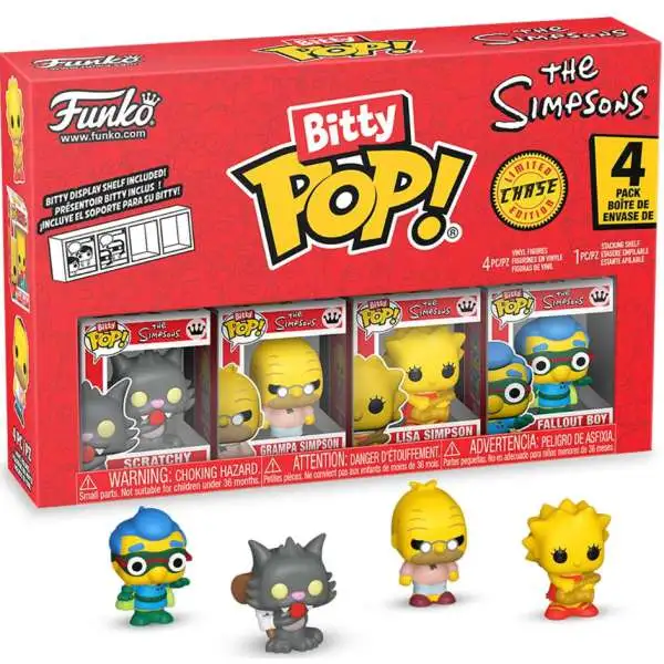 Funko The Simpsons Bitty POP! Scratchy Vinyl Mini Figure 4-Pack
