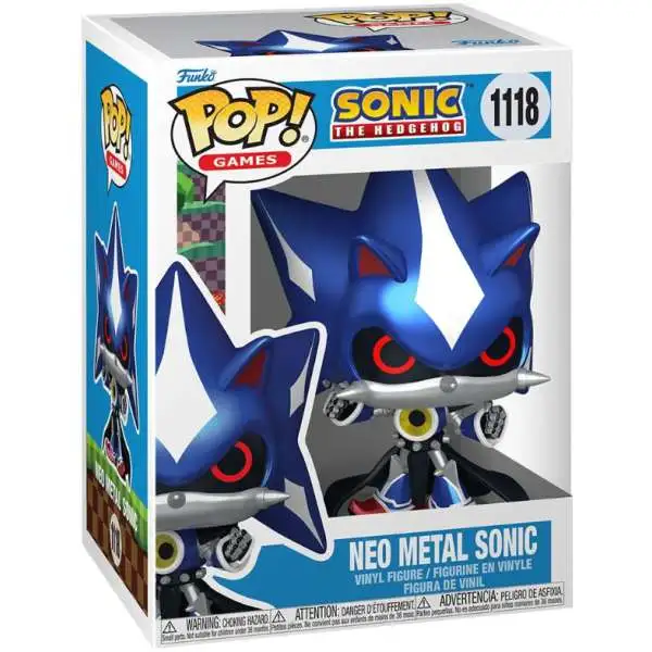 Funko Sonic the Hedgehog POP! Games Neo Metal Sonic Vinyl Figure #1118