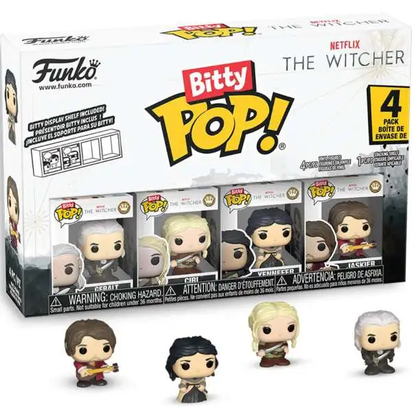 Funko The Witcher Bitty POP! Geralt Vinyl Mini Figure 4-Pack