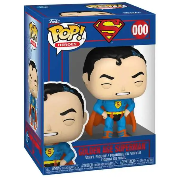 Funko DC Shield Through the Ages POP! Heroes Golden Age Superman Vinyl Figure #000