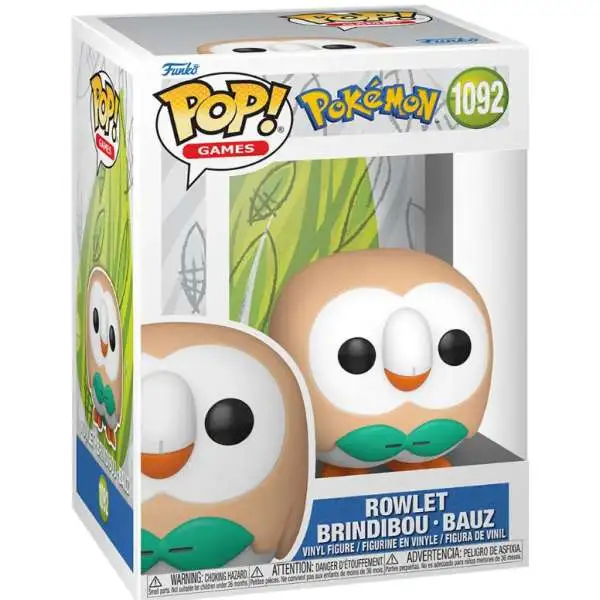 Funko Pokemon POP! Games Rowlet Vinyl Figure #1092