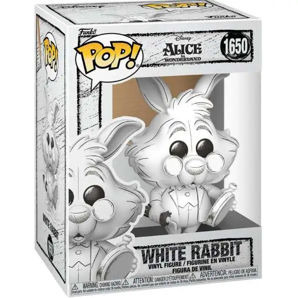 Funko Alice in Wonderland POP! Disney: Sketched White Rabbit Vinyl Figure #1650