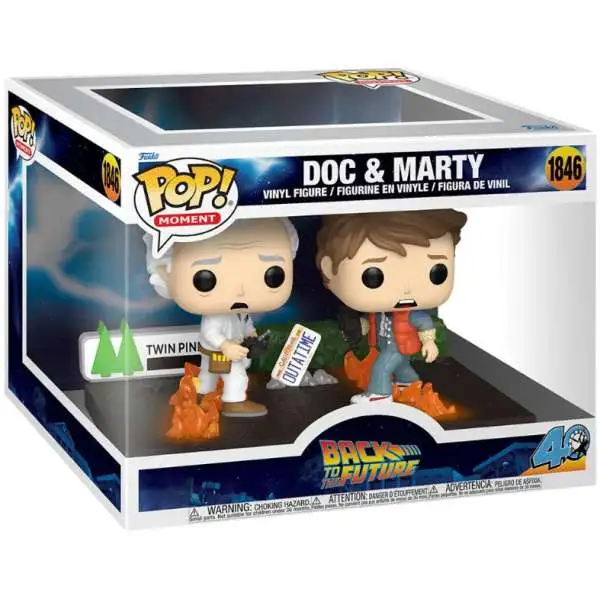 Funko Back to the Future POP! Moments Doc & Marty Vinyl Figure #1846 (Pre-Order ships July)